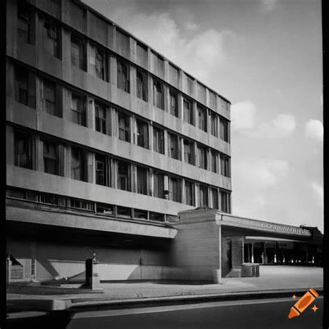 Building lobby entrance of 1950s cia headquarters in langley, virginia on Craiyon