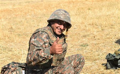 Armenian Soldier Thumbs Up-Artsakh War 2020 - The Armenite