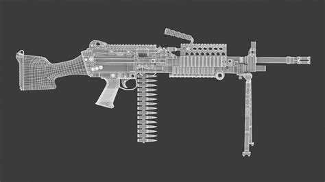 MK 48 Machine Gun - 3D Model by frezzy