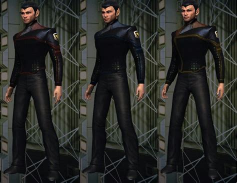 Romulan uniforms from the morph | Leather pants, Fashion, Pants