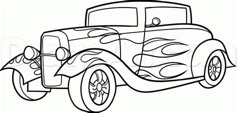 Hot rod coloring pages to download and print for free