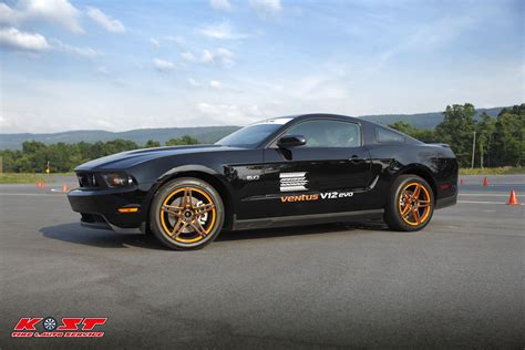 Side view of Hankook Tire's Ford Mustang GT with Venus V12 EVO tires ...