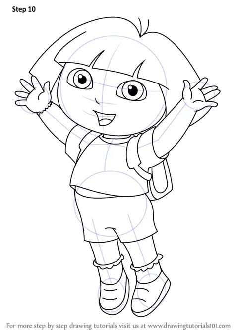 Learn How to Draw Dora Marquez from Dora the Explorer (Dora the ...