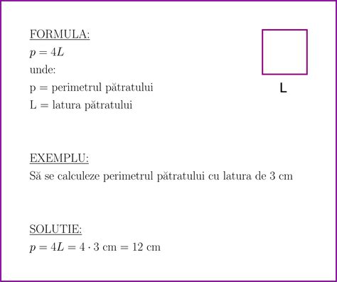 Perimetrul pătratului (formulă și exemplu) – Matematica E Simplă