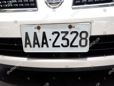 License Plate On Back Car Taipei Editorial Stock Photo - Stock Image | Shutterstock