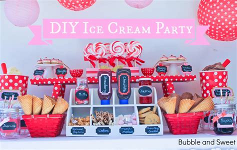 Bubble and Sweet: Make Your Own Ice Cream Party for Bubble's 10th Birthday Party