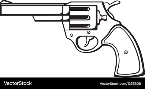 Handgun Royalty Free Vector Image - VectorStock