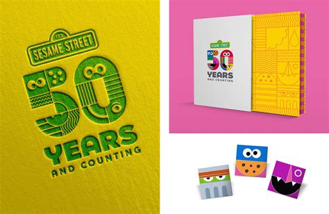 Sesame Street 50th Anniversary Branding on Behance