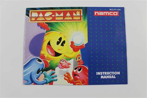 Manual - Namco Pac-Man - Rare Nes Nintendo Pacman