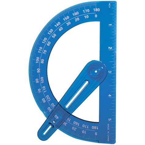 Plastic Protractor With Swing Arm-6" - Walmart.com - Walmart.com