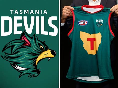 Tasmania Devils revealed as 19th AFL team, jersey logo and colours ...