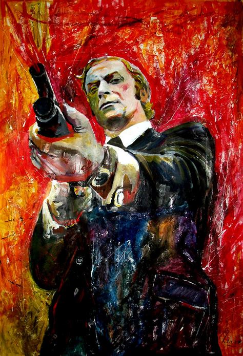 Michael Caine - Get Carter Painting by Marcelo Neira - Pixels