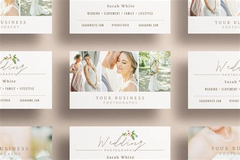 Wedding Photographer Business Card Template, Business Card Templates for Photographers, Modern ...