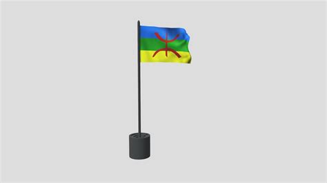 Amazigh Flag - 3D model by medbunz [d37a623] - Sketchfab