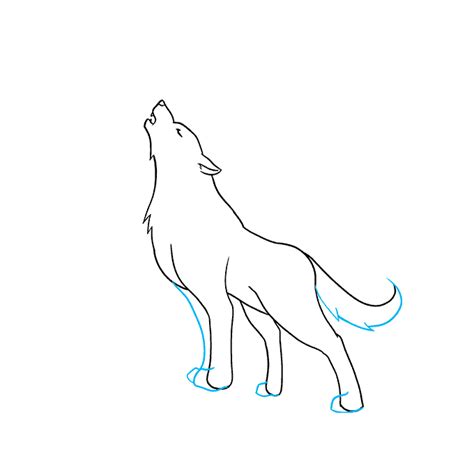 How to Draw a Wolf Howling - Really Easy Drawing Tutorial