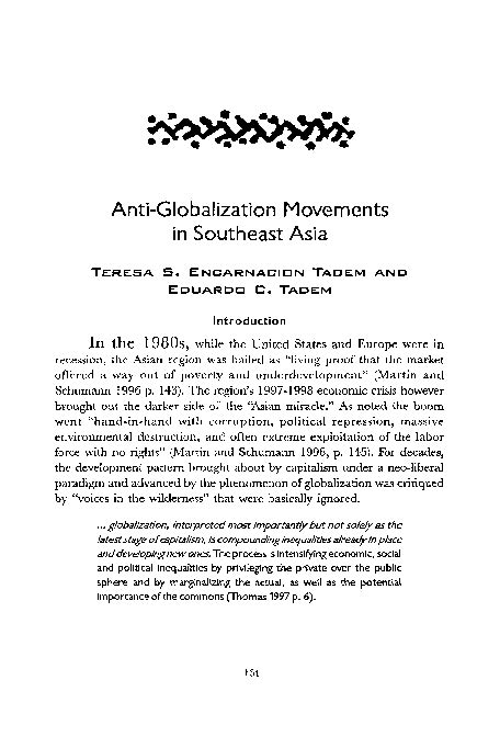 (PDF) Anti‐Globalization Movements | Tom Mertes - Academia.edu