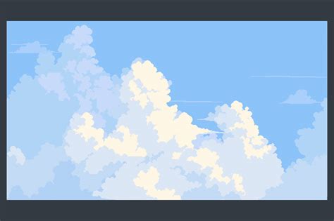 Free Sky with Clouds Background Pixel Art Set on Behance