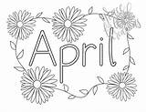 April Coloring Page In 2022  Pages Color Childhood Education sketch template