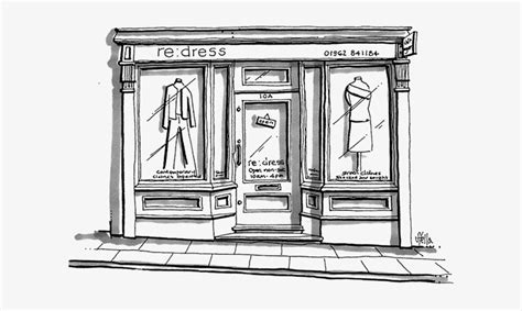 Shop Illustration - Cloth Shop Sketch Transparent PNG - 604x424 - Free ...