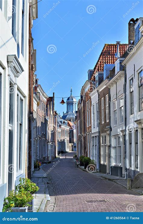 Historical Centre of City Middelburg Stock Photo - Image of ...