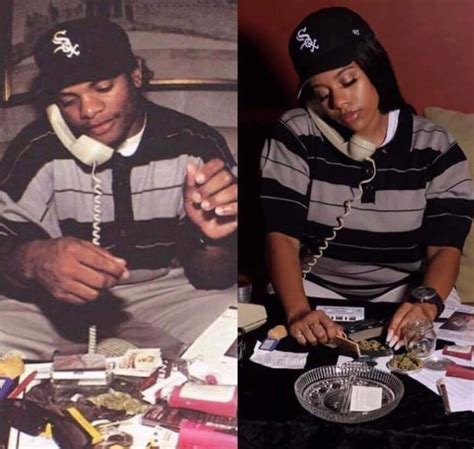 Eazy E's daughter recreates her dad's 1993 photo,... - Music Opia