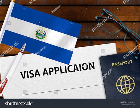 Flag El Salvador Visa Application Form Stock Photo 1901863972 | Shutterstock