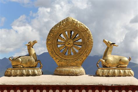 The Dharma Wheel (Dharmachakra) Symbol of Buddhism