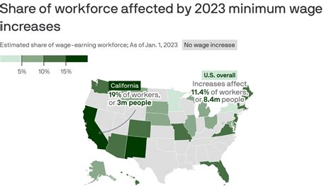 Map: The states hiking minimum wage for 2023