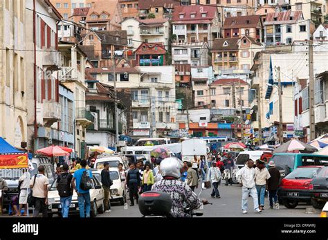 Rabefiraisana Street scene looking east, Antananarivo, Madagascar Stock Photo - Alamy