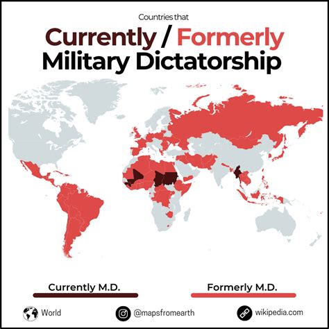 Countries that currently or formerly being a military dictatorship. : r ...