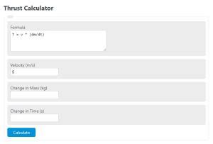 Thrust Calculator - Calculator Academy