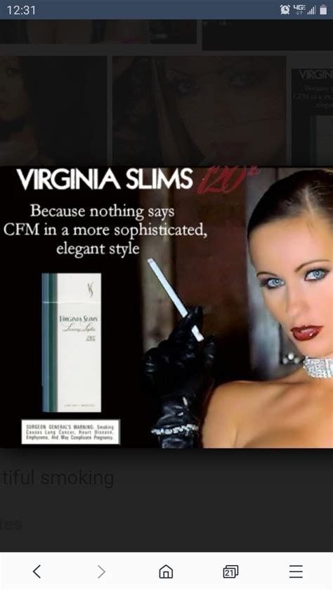 Pin on Virginia Slims | Virginia slims, Women smoking, Slim