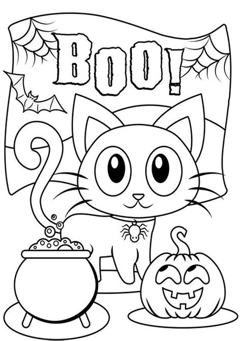 Free & Easy To Print Halloween Coloring Pages - Tulamama