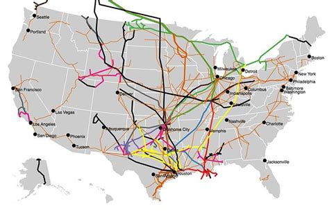 Crude Oil Pipelines | Map geo, Us map, Map