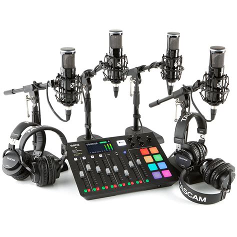 Rode Rodecaster Pro 4 Person Podcasting Bundle with SP150 &TH200X ...