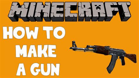 Minecraft - How to make a Gun! - (1.8 / 1.9) - YouTube