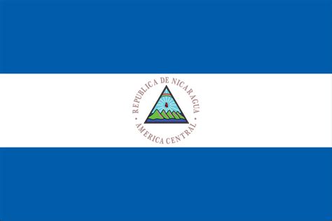 NICARAGUA FLAG w/SEAL - Liberty Flag & Banner Inc.