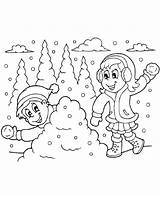 Girl In Snowball Fight Coloring Page  Free Printable Pages sketch template