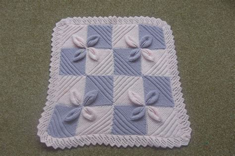 KNITTING PATTERN Instructions to knit baby or reborn leaf square ...