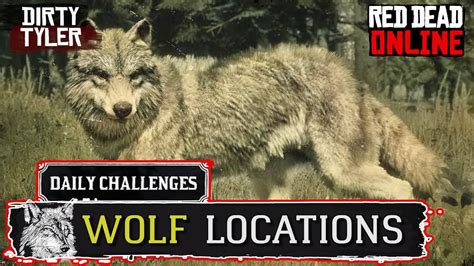 Wolf Locations Red Dead Online RDR2 Wolves - YouTube