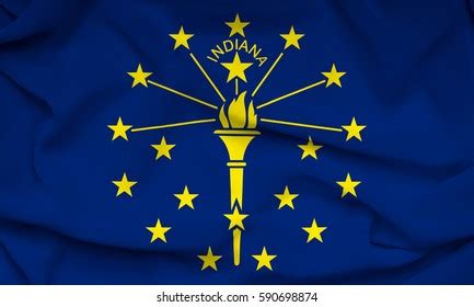 Flag Indiana State Usa Stock Illustration 590698874 | Shutterstock