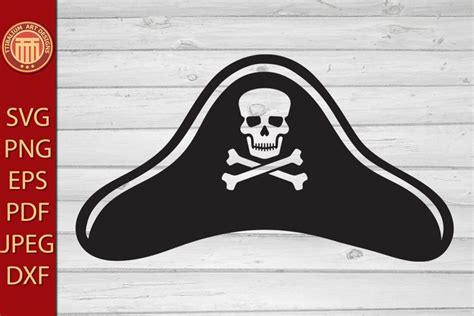 Pirate Hat - eps, jpg, dxf, svg, pdf, png files