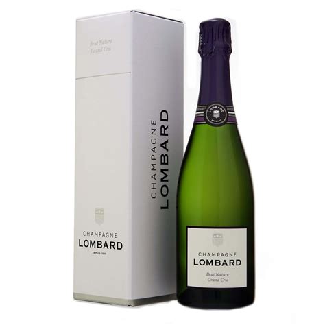 Champagne LOMBARD Brut Nature Grand Cru – Bouteille 75cl avec étui ...