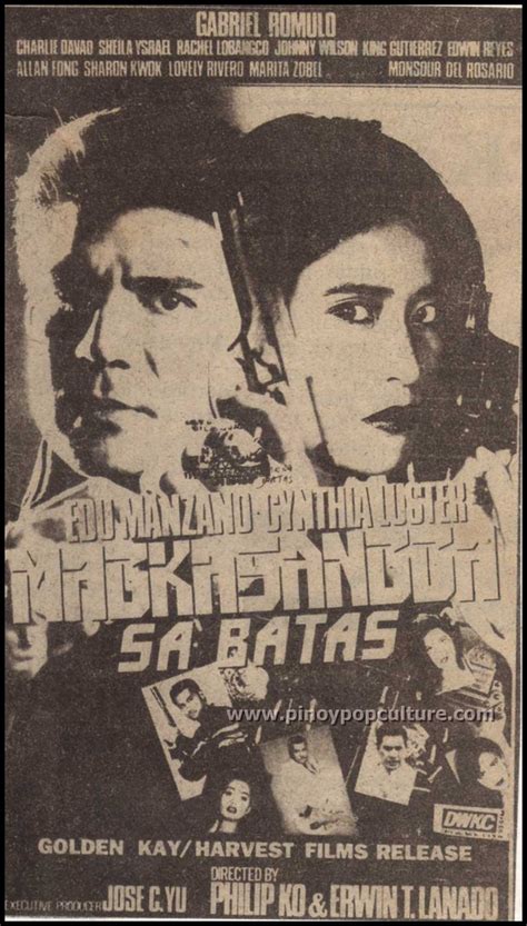 Pinoy Pop Culture: Movie Ads: "Magkasangga sa Batas" (1993)