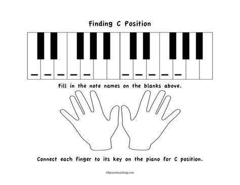 Free Printables: C Position Worksheets - 4dpianoteaching.com