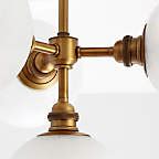 Bouldin Brass Flush Mount Light | Crate & Barrel