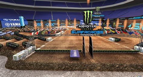 2022 San Diego Supercross Round 3- Animated Track Map