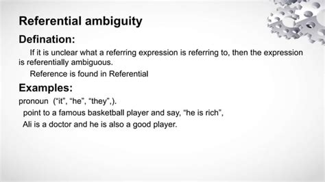 Ambiguities in nlp