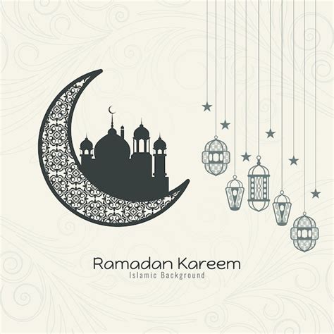 Free Vector | Ramadan Kareem cultural Islamic festival greeting background