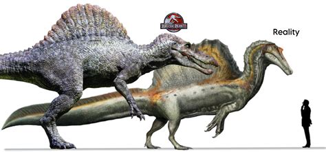 Jurassic park spinosaurus vs real spinosaurus | Jurassic Park | Know Your Meme